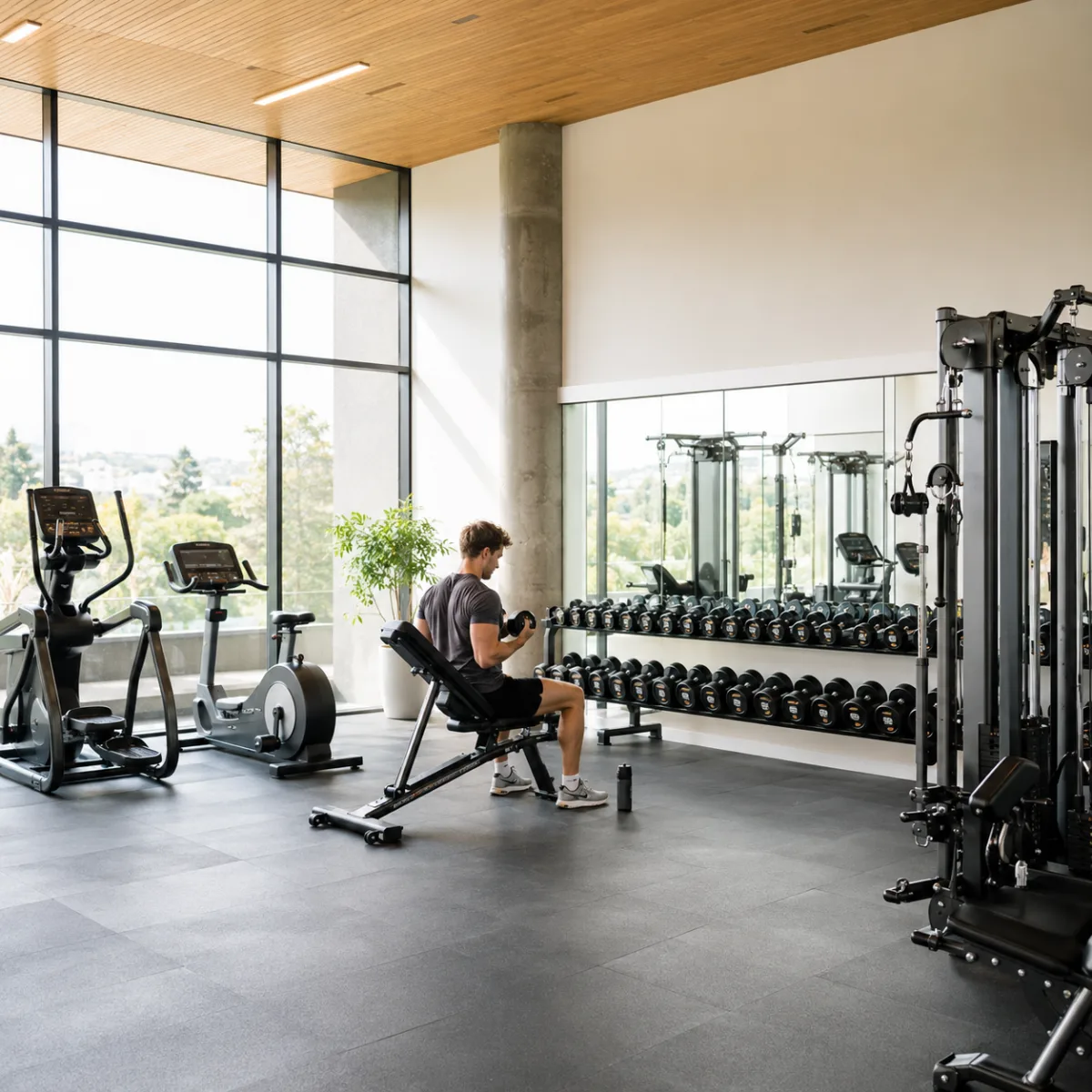 Gym weights and equipment