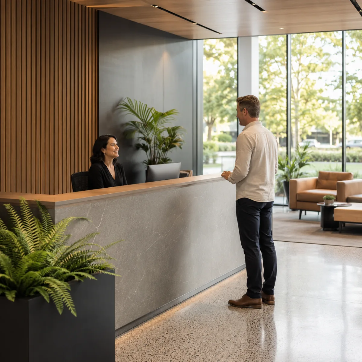 An office breakout space