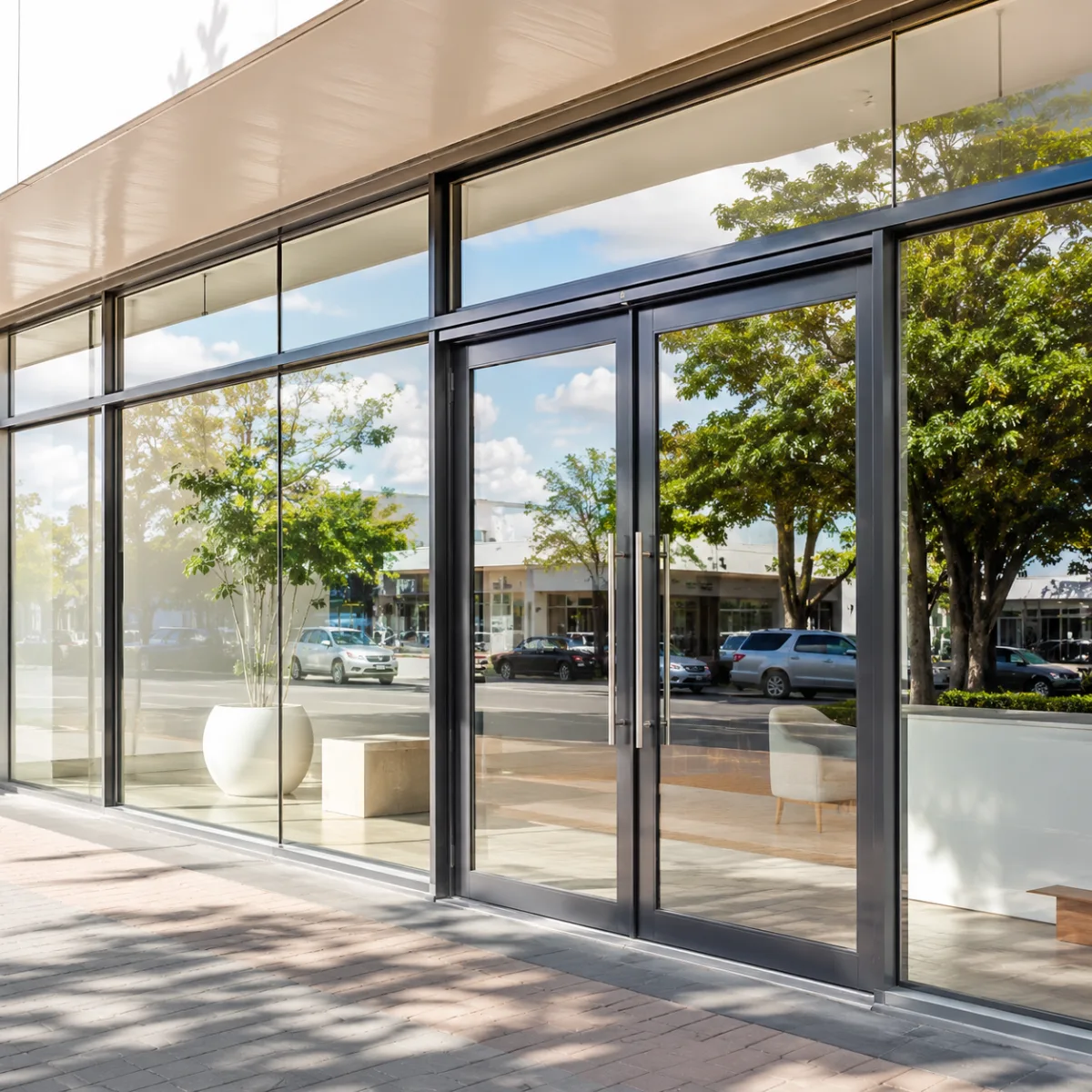 A clean shopfront