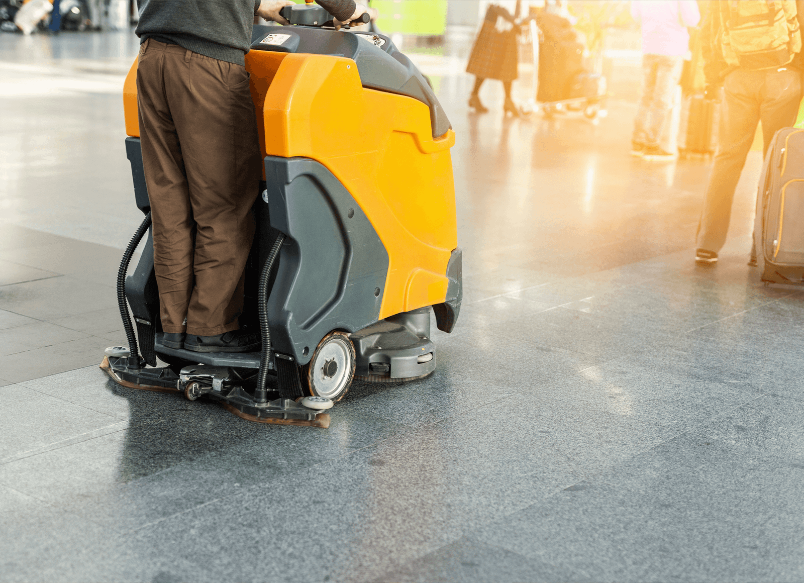 Floor polishing