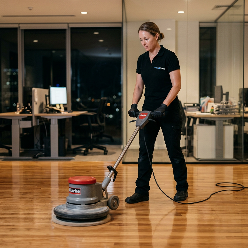 Clean Boss on the job