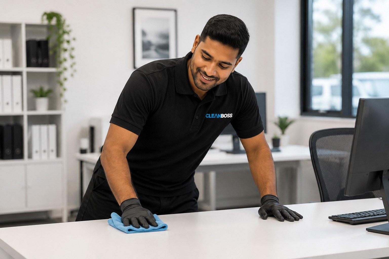 A Clean Boss franchisee at work
