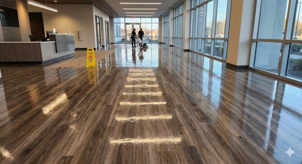 A Clean Boss polished floor