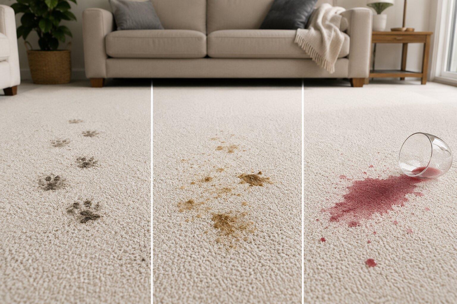 Stained carpet