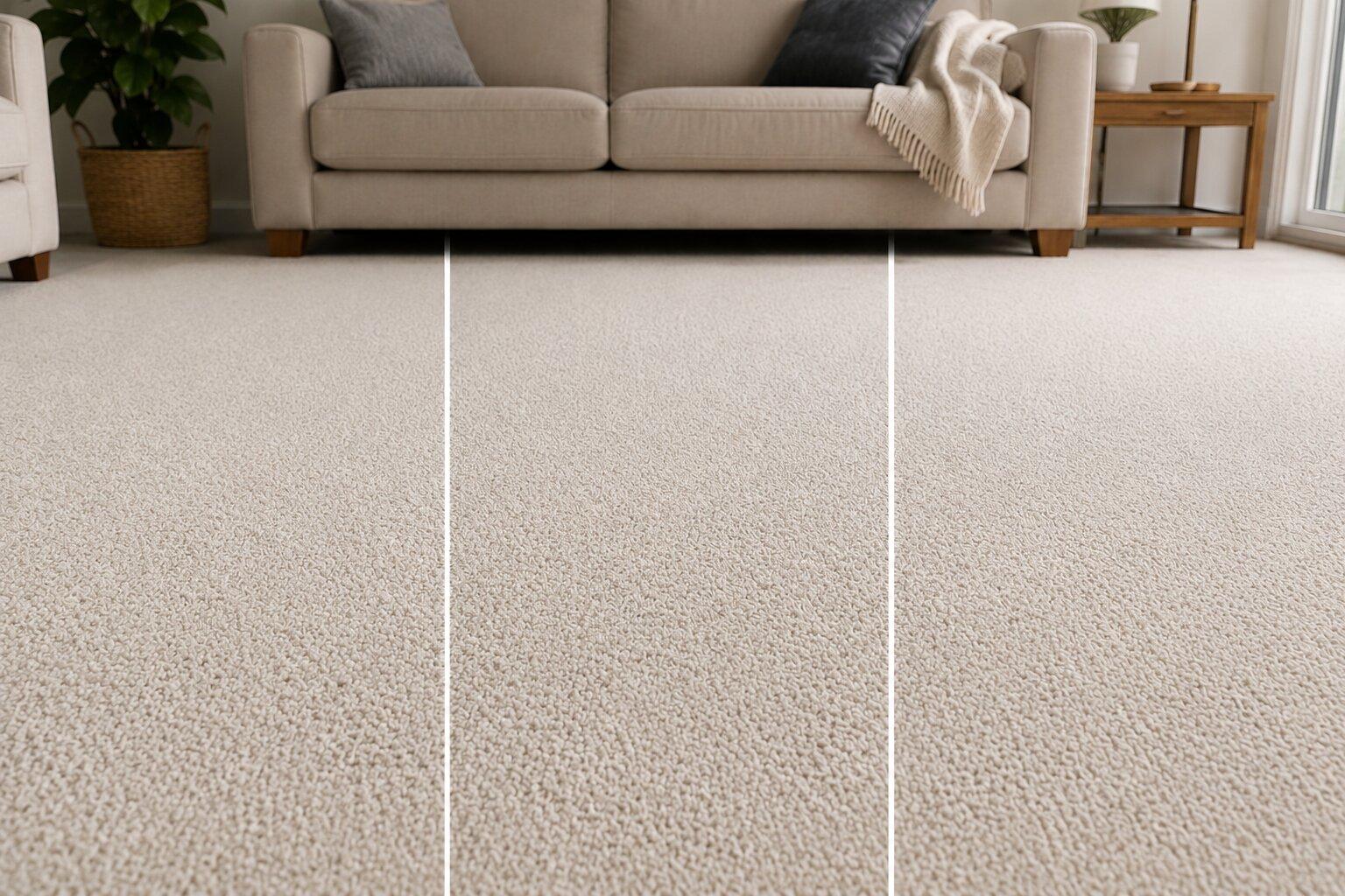 Freshly extracted carpet