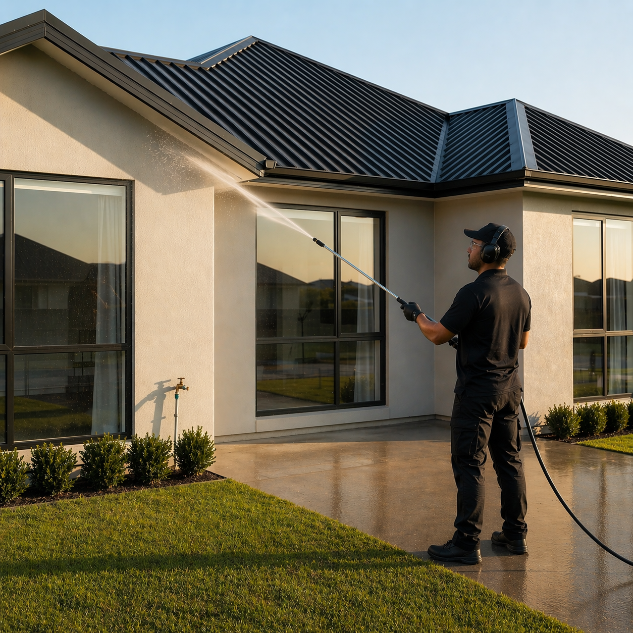 Clean Boss exterior soft washing