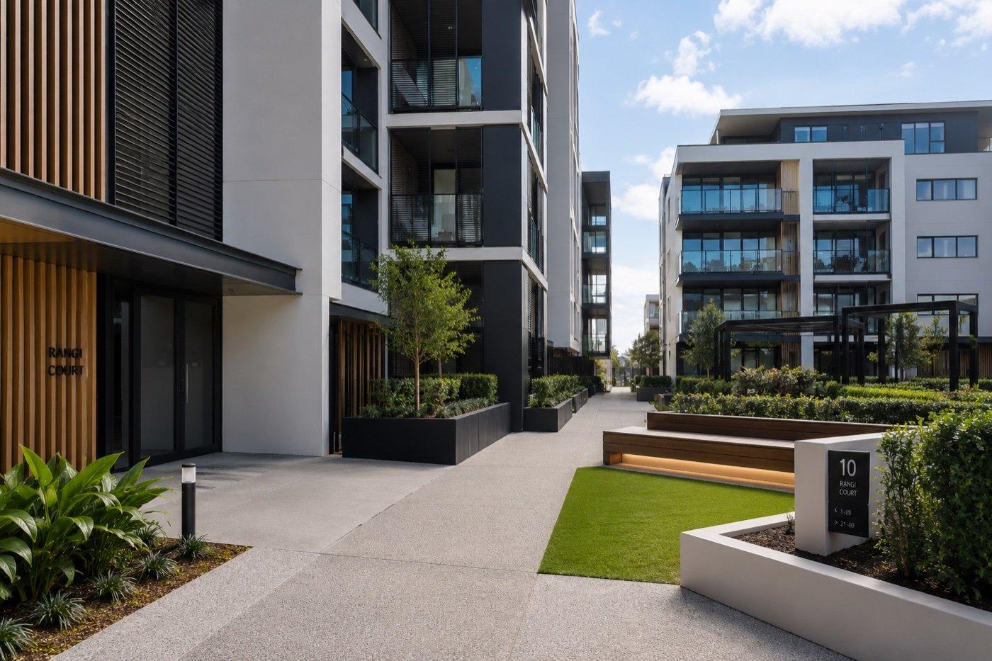 An apartment block